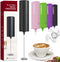 Milk Frother, Matcha Whisk, Frother Mini Frappe Mixer for Drink, Whisk Drink Mixer for Coffee, Cappuccino, Frappe, Matcha, Hot Chocolate, Black...