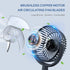 Mini Desk Fan, USB Powered Desktop Fan with 4 Speeds, Small but Powerful Strong Airflow Work Quiet, 310° Adjustment, Portable Personal Air Circula...