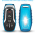 QBUC for Ford Key fob Cover,TPU Car Key Case Protector with Keychain Compatible with Ford Fusion F-150 Edge Explorer Mustang Lincoln MKZ MKC 2/3/4...