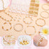 1290 Pieces Pearl Beads and Gold Spacer Beads for Bracelets Making, Assorted Gold Beads, Pearls for Bracelet Jewelry Making Kit...