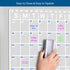 Acrylic Calendar for Fridge 12"x 12" Magnetic Calendar for Refrigerator Dry Erase Board Calendar White Board for Fridge with 4 Markers......