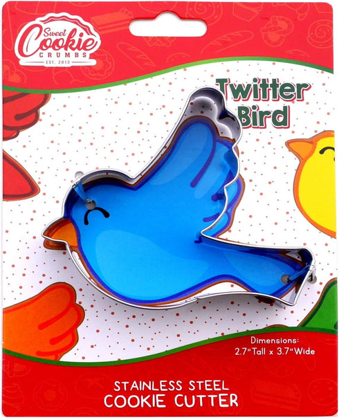 Twitter Bird Cookie Cutter- Stainless Steel...