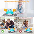 Crawling Crab Baby Toy Gifts Infant Tummy Time Toys Build in Rechargeable Battery,Baby Toys with Music and LED Light for 0-6 6-12 1-3 4+ Year Old ...