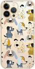 Blingy's for iPhone 13 Pro Case (6.1 inch), Fun Dog Style Cute Animal Pattern Funny Cartoon Design Transparent Soft TPU Protective Clear Case (Car...