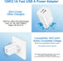 European Travel Plug Adapter Charger for iPhone Samsung Android Phone,International Power Adaptor with 2 Charger Port USB, EU Wall Charging Block ...