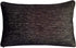 Imitation Leather 12"x20" Inch Black Bolster Pillow Case/Cushion Cover Hand-Crafted Stitch Trendy Modern Style Decorative/Throw Lumbar for Home, O...