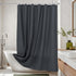 AooHome Fabric Shower Curtain 48 Width x 72 Height Inch, Solid Color Bath Curtain with Hooks for Hotel, Water Repellent, Dark Grey...