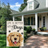 Life is Better with Dogs Golden Retriever Garden Flag, 12 x 18 Inch Double Sided Holiday Yard Outdoor Farmhouse Flag, Garden Flag with Dog, Dog Lo...