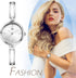 JewelryWe Women's Wristwatch Elegant Gold/Silver Bracelet Watch Round Analog Quartz Dress Watch, for Xmas...