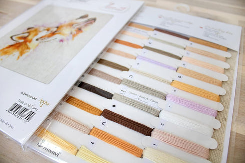 Lucas Cross Stitch Kit Foxes...