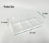 Stackable Clear Drawer Organizers Small Makeup Vanity Storage Bins Trays and Office Desk Drawer Dividers Triple Compartments 2 Pack...