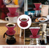 Prasacco Pour Over Coffee Maker Collapsible Pour Over Coffee Dripper Portable Camping Coffee Maker Reusable Silicone Pour Over Coffee Filter for B...