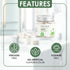 Toothpaste Tablets - Mint Flavor, Anti-Plaque, Anti-Cavity, Prevents Tooth Decay, Anti-Gingivitis, Oral Cleaner, Travel-Friendly, Fluoride-Free...
