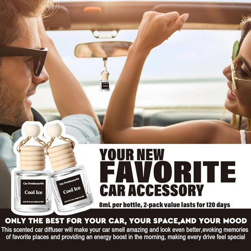 Car Air Freshener Hanging, Essential Oil Diffuser for Car, Car Air Freshener Cute, Long Lasting Air Freshener for Car, Car Fresheners for Women,Ca...