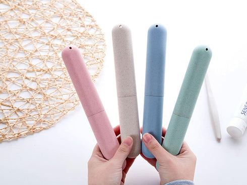 4 Pack Toothbrush Travel Case Portable Travel Toothbrush Holder Breathable Plastic Toothbrush Covers Toothbrush Container Toothbrush Protector for...