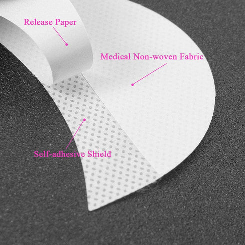 200 Pcs Eyeshadow Shields, Professional Lint Free Eye Pad Under Patches - Prevent Makeup Residue for Eyelash Extensions and Tinting Makeup...
