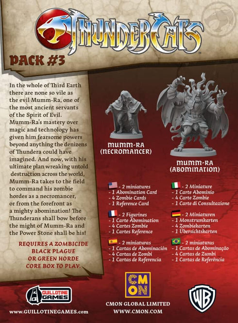 Zombicide Thundercats Character Pack #3 - Face The Ultimate Evil with Mumm-Ra! Cooperative Strategy Board Game, Ages 14+, 1-6 Players, 60 Minute P...