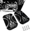 Motorcycle Brake Clutch Master Cylinder Covers Aluminum Left and Right Brake Reservoir Cylinder Cover for Harley Touring Road King Electra Street ...