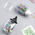 Cotton Ball Holder Dispenser 2-Pack,Acrylic Qtip Containers with Lid, Cute Elephant Vanity Organizer Canister for Bathroom Countertops,Birthday Mo...