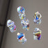 Dowarm 1000PCS Bicone Crystal Beads 4mm, Bulk Small Faceted Bicone Glass Beads for Jewelry Craft Making, DIY Bracelet, Necklace, Dolls (Crystal AB...