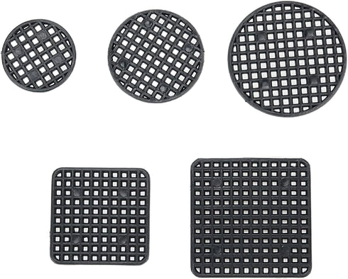 50pcs Flower Pot Hole Mesh Pad Plant Drainage Screens Gasket Round and Square Drainage Hole Screens for Gardening Plant Pot 5 Size...