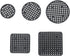 50pcs Flower Pot Hole Mesh Pad Plant Drainage Screens Gasket Round and Square Drainage Hole Screens for Gardening Plant Pot 5 Size...