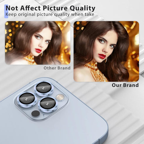 Camera Lens Protector Compatible for iPhone 13 Pro Max (6.7") & iPhone 13 Pro (6.1"), Premium Tempered Glass Clear Lens Screen Protector Film Cove...