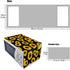 Microwave Oven Cover Dust Oil Proof Cloth Linen Machine Protector Decorative Kitchen Appliance Cover with Side Storage Pockets 11.8x35.4inches Sun...