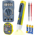 Electrical Test Kit with CAXIELLY Digital Multimeter Tester 2000 Count, Non contact Voltage Tester with Flashlight, Outlet Tester GFCI Test, Test ...