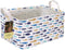 HUNRUNG Rectangle Storage Basket Cute Canvas Organizer Bin for Pet/Children Toys, Books, Clothes Perfect for Rooms/Playroom(rectangle-fish)...