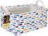 HUNRUNG Rectangle Storage Basket Cute Canvas Organizer Bin for Pet/Children Toys, Books, Clothes Perfect for Rooms/Playroom(rectangle-fish)...