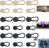 18 Pcs Pants Button Extender, Flexible Waistband Extenders Buttons Jeans Button Extender for Dress Shirts, Silicone Collar Extenders Shirt Pants W...