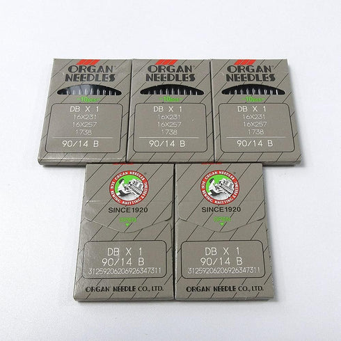 50 Organ Dbx1 Industrial Sewing Machine Needles 16X231 16X257 for Juki Brother (Singer 12 / Metric 80)...