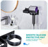 Hair Dryer Holder Wall Mounted, Black Blow Dryer Holder, Stainless Steel Hair Tool Organizer for Hair Straightener Holder, Adhesive Hairdryer Hold...