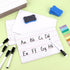 Dry Erase Lapboards with Lines Pack of 18 | 6 x 9 inch Double Sided White Boards with 18 Pens, 18 Erasers Small Mini White Dry Erase Boards for St...