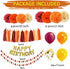 Fall Birthday Party Decorations/Burgundy Gold Orange Thanksgiving Birthday HAPPY BIRTHDAY Balloons Pumpkin Orange Autumn Fall Party Decorations...