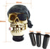 Lunsom Pirate Skull Stick Gear Knob, Stick Shifter Handle One-Eyed Style Transmission Head Shifter Lever Handle Fit Most Automatic Manual Vehicle(...