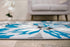 Rugshop Modern Floral Design Area Rug for Living Room,Bedroom,Home Office,Kitchen Non Shedding Area Rug 2' X 3' Blue...