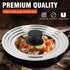 Universal Lid for Pots and Pans Skillets, Stainless Steel Pan Cover Fits 6-7-8 Inch Cookware,Replacement Frying Pan Cover, Cast Iron Skillet Pot L...