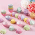 240 Pcs Grease-Resistant Mini Cupcake Liners Rainbow iridescence Heavy Duty Paper Muffin Baking Cups for Wedding Birthday Party Baby Shower(1.18 x...
