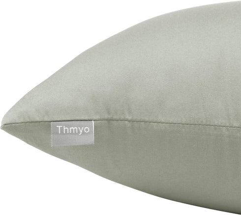 Thmyo 4-Pack 100% Cotton Comfortable Solid Decorative Throw Pillow Case Square Cushion Cover Pillowcase Sublimation Blank Pillow Covers DIY Throw ...