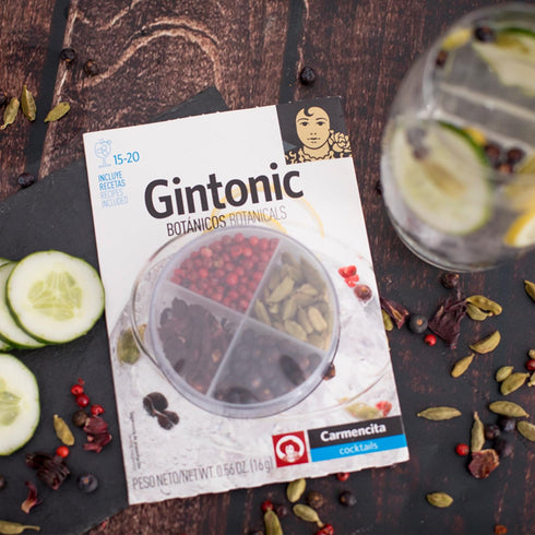 Gin and Tonic 4 Spices Kit Gin Flavoring Spices Carmencita Gin Botanicals...