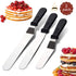 Icing Spatula Metal Stainless Steel for Kitchen Cake Baking Decorating,Sorxine Angled Icing Spatula Set of 3 with 6", 8", 10" Blade (Black2)...