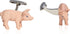 Cuff-Daddy Painted Pig Cufflinks with Travel Presentation Gift Box...