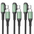 USB Cables - 90 Degree USB C to C Charging Cable for Fast Charging, Type C Phone Charger - Compatible with Android Phones - Reliable and Durable C...