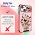 (2in1 for iPhone 15 Plus Case for Women Girls Butterfly Cover Cute Pretty Girly Aesthetic Kawaii Unique Design with Camera Cover and Ring Stand Te...