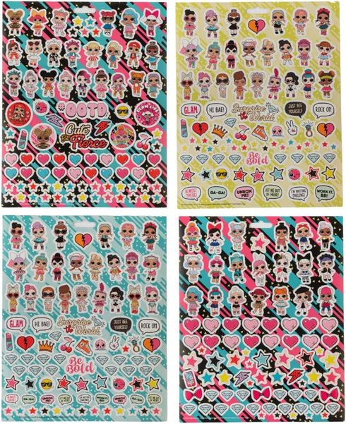 LOL Surprise Stickers, 14 Sheet LOL Sticker Book Set Including Puffy Stickers, 1200+ Stickers Featuring L.O.L. Dolls...