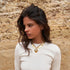 Layered Chunky Heart Choker Necklace - Gold Plated Heart Pendant Herringbone Snake Chain Y2K Grunge Jewelry Gifts for Women...