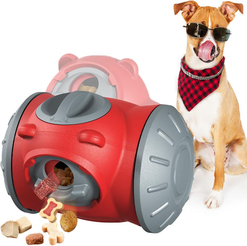 Dog Treat Dispenser Toy - Interactive Dog Toys, Dog Treat Toy Treat Dispensing Dog Toys for Mental Stimulation & Fun Playtime Puzzle Toys for Larg...