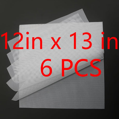 Silicone Mesh Dehydrator Sheets for COSORI - 6pcs 12 x 13 inch Dehydrator Drying Sheets Compatible with With Magic Mill Ivation Chefman ChefWave...